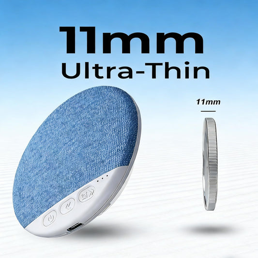 2026 New Bluetooth Sleep Pillow Speaker, Wireless White Noise Pillow Speaker with Timer, Ultra-Thin Stereo Bass Private Sleep Speaker for Adults Kids